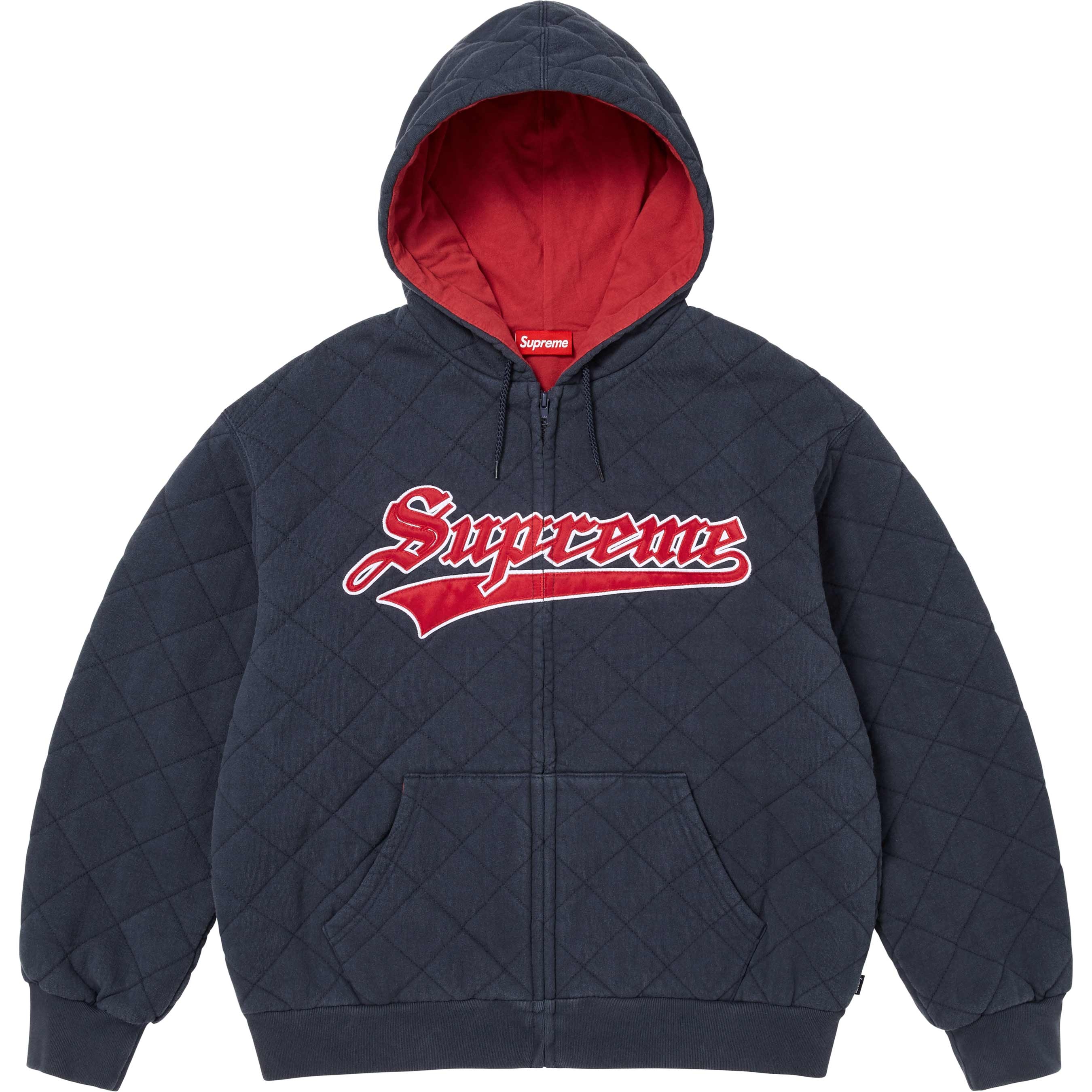 Quilted Zip Up Hooded Sweatshirt view 8